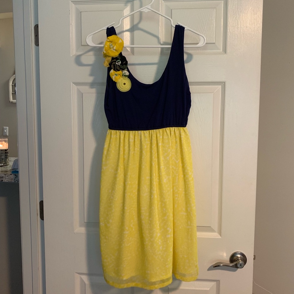 Judith March Navy & Yellow Dress